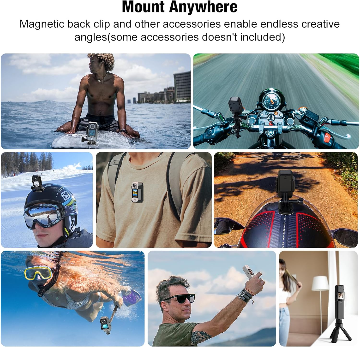 Екшън камера SJCAM C300 Action Camera 4K 2.4G, 5G Dual WiFi 20MP Black - Image 3