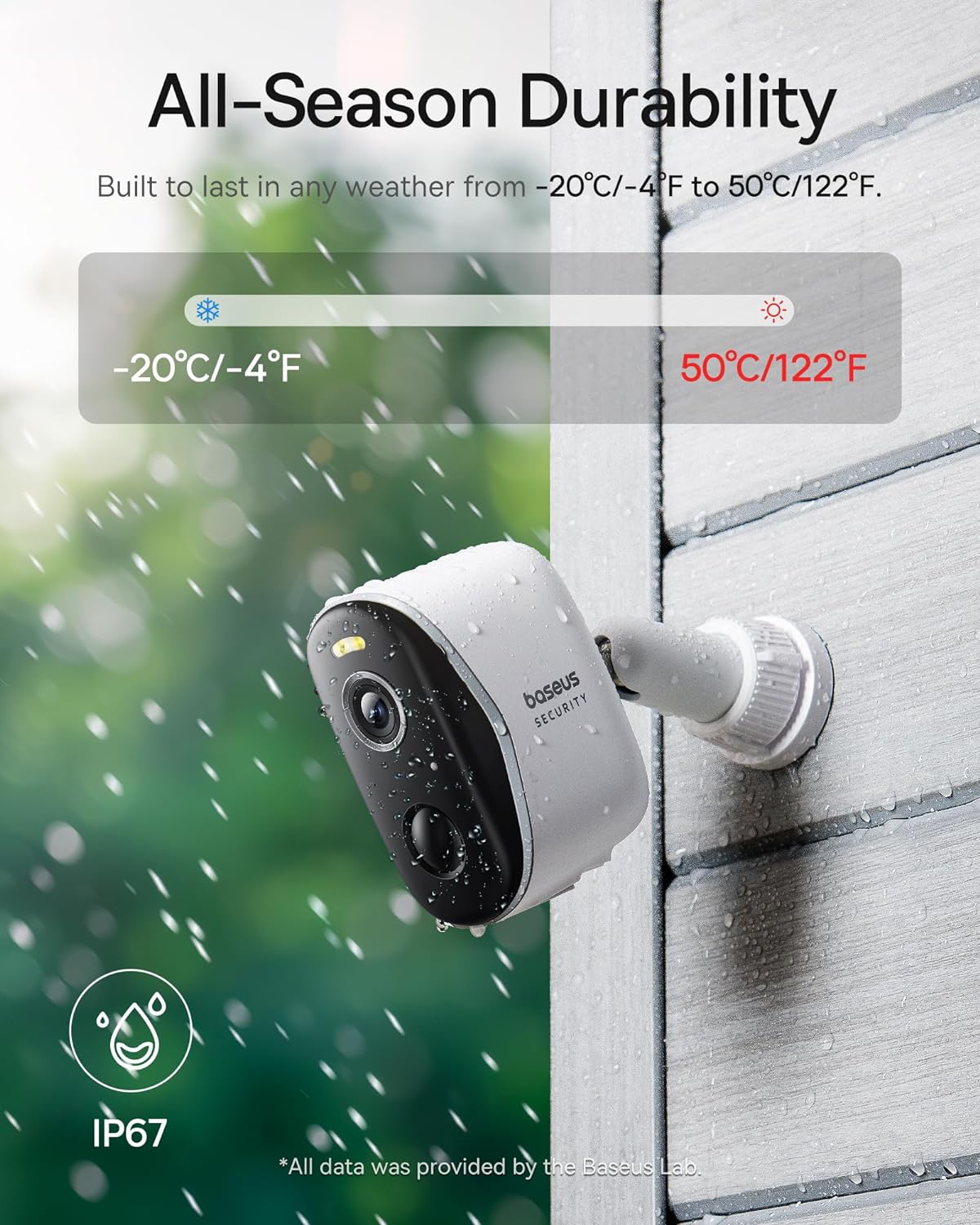 Камера за наблюдение Baseus N1 2-Cam Kit Local Storage Outdoor Surveillance Camera - Image 6