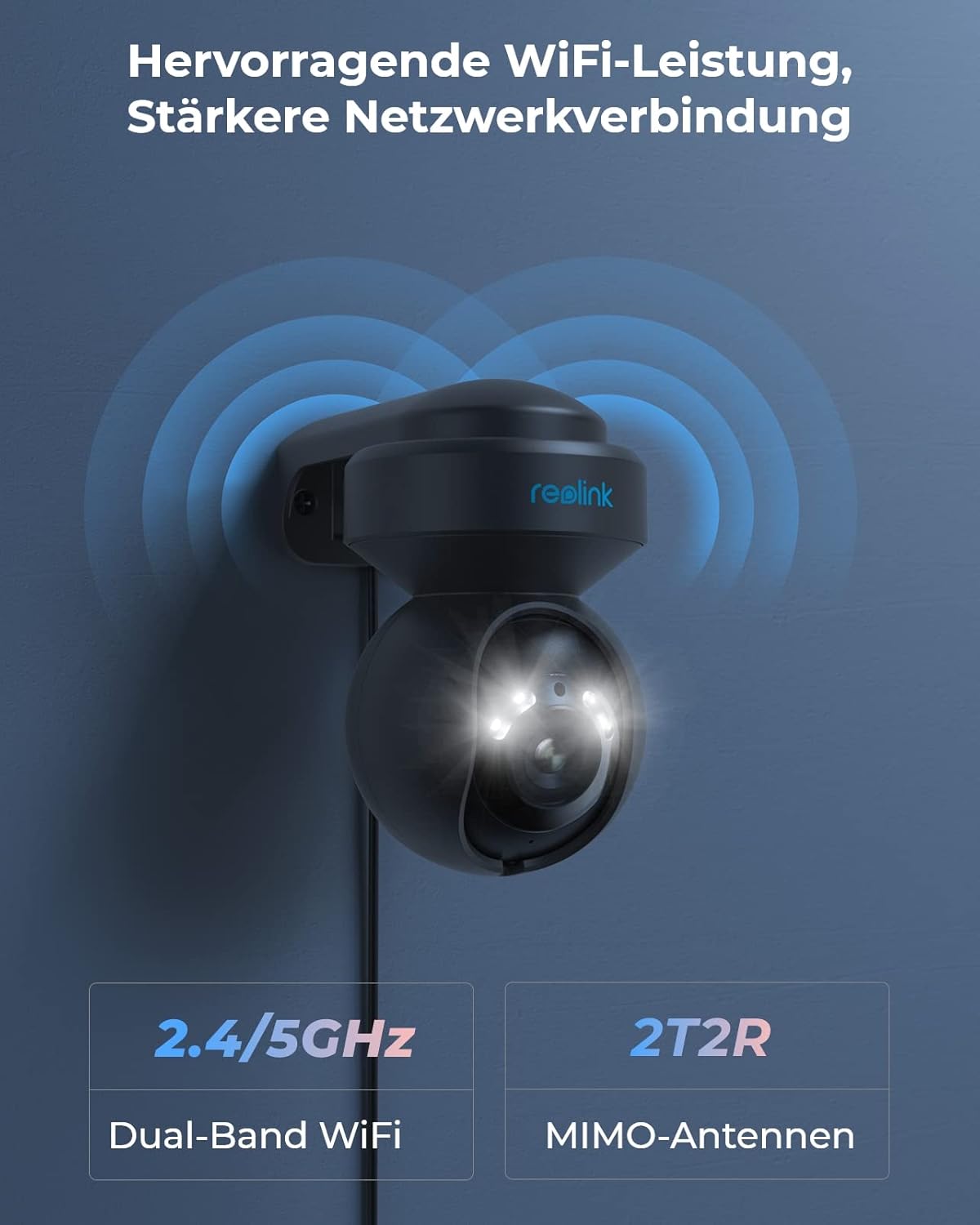 Камера за наблюдение Reolink E1 Security Camera Outdoor 5MP PTZ WiFi 3X Optical Zoom Black - Image 6