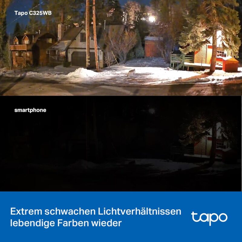 Камера за наблюдение Tapo C325WB ColorPro Night Vision WiFi Outdoor Surveillance Camera 2K 2
