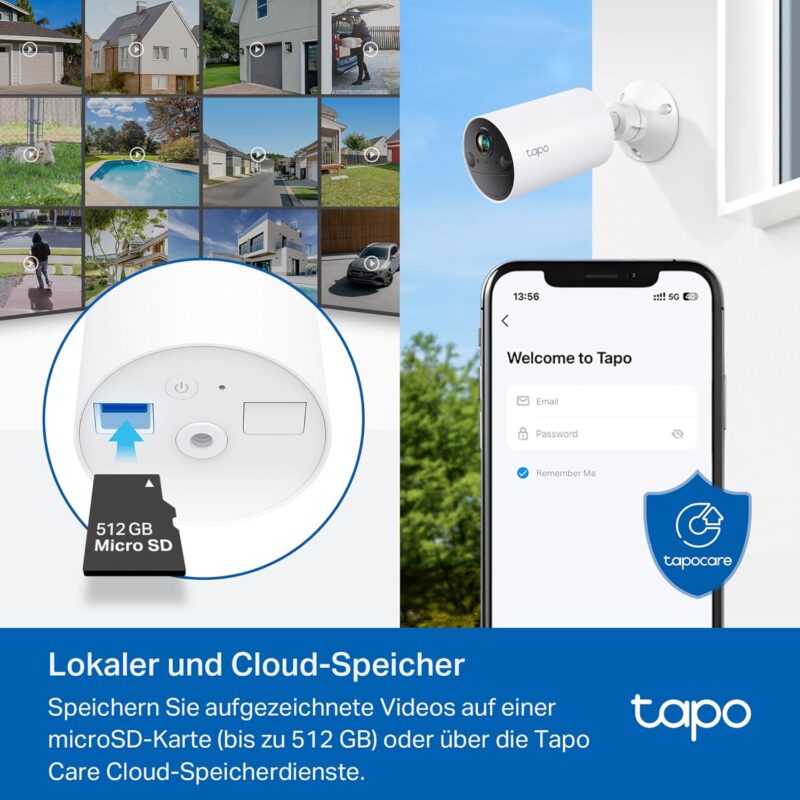 Камера за наблюдение Tapo C410 2K Solar Surveillance Camera Outdoor Battery 6400mAh 5