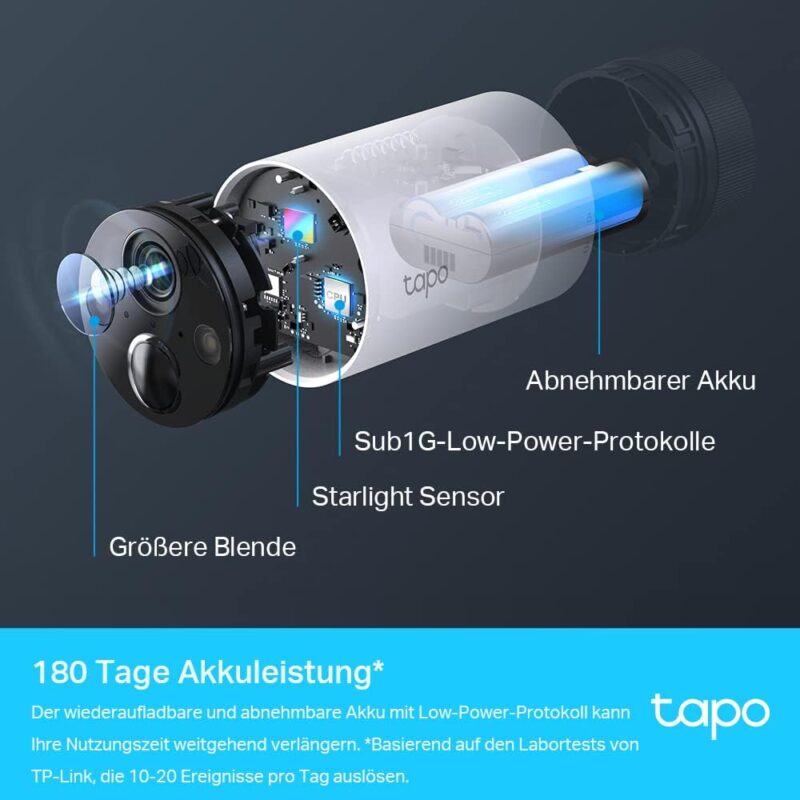 Камера за наблюдение Tapo C420 WiFi Outdoor Surveillance Camera 2K 5200mAh 5