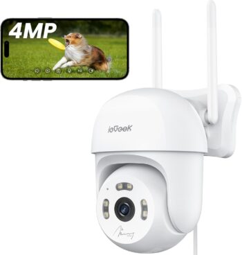 Камера за наблюдение ieGeek IE60 PTZ 4MP Outdoor Surveillance Camera WiFi