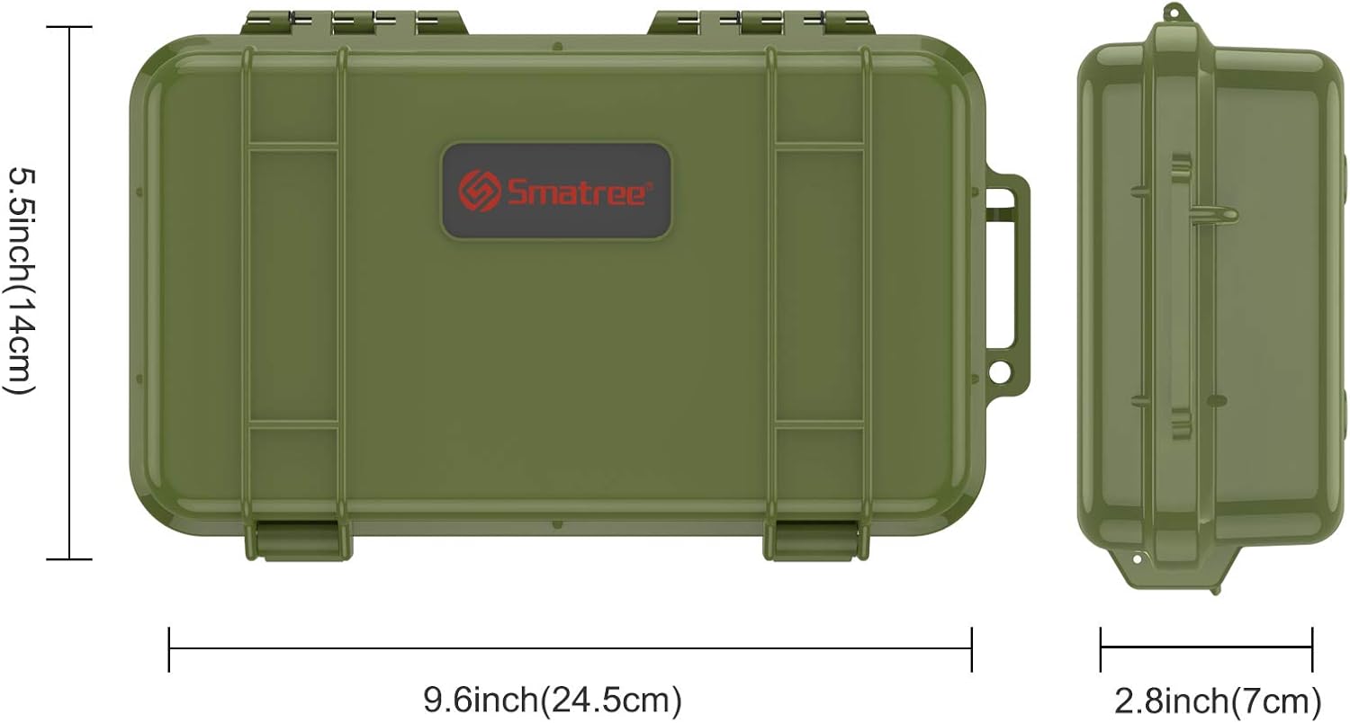 Куфар за екшън камери GoPro Hero Smatree Waterproof Transport Case Green - Image 4