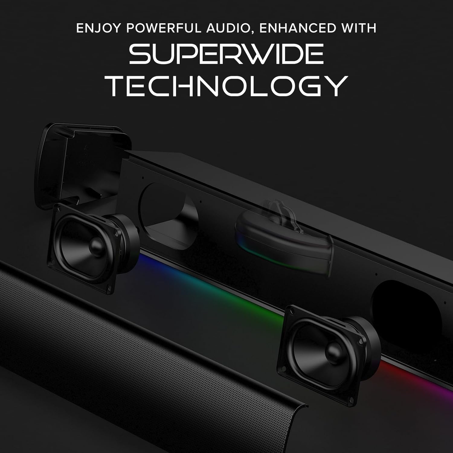 Саундбар за компютър CREATIVE Sound Blaster GS3 Compact Gaming Soundbar USB & Bluetooth 5.4 - Image 3