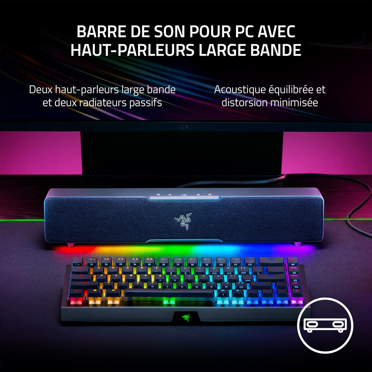 Саундбар за компютър Razer Leviathan V2 X PC Gaming Soundbar - Image 2