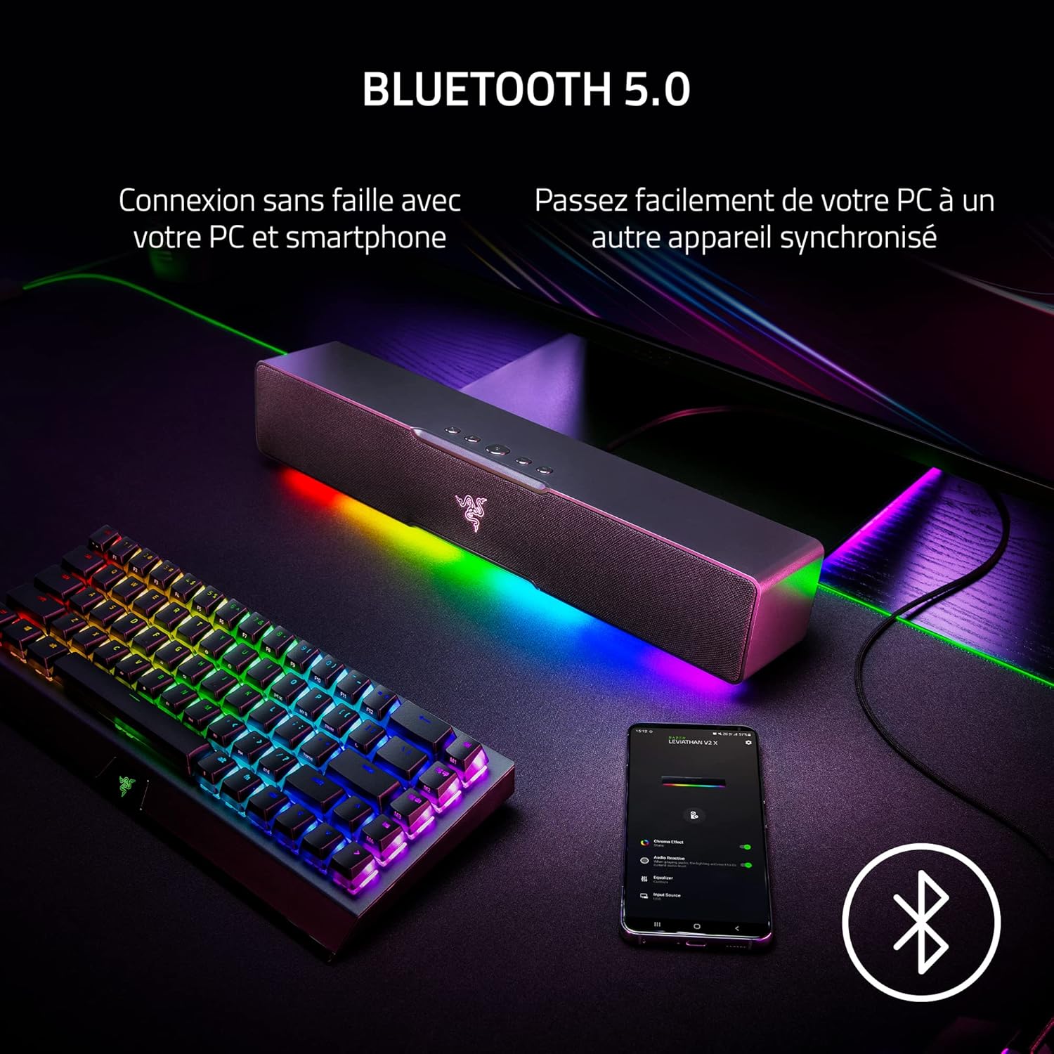 Саундбар за компютър Razer Leviathan V2 X PC Gaming Soundbar - Image 4