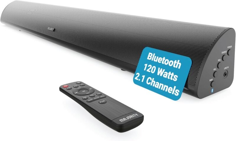 Саундбар за телевизор Majority Snowdon II Soundbar Built-in Subwoofer 120W Black