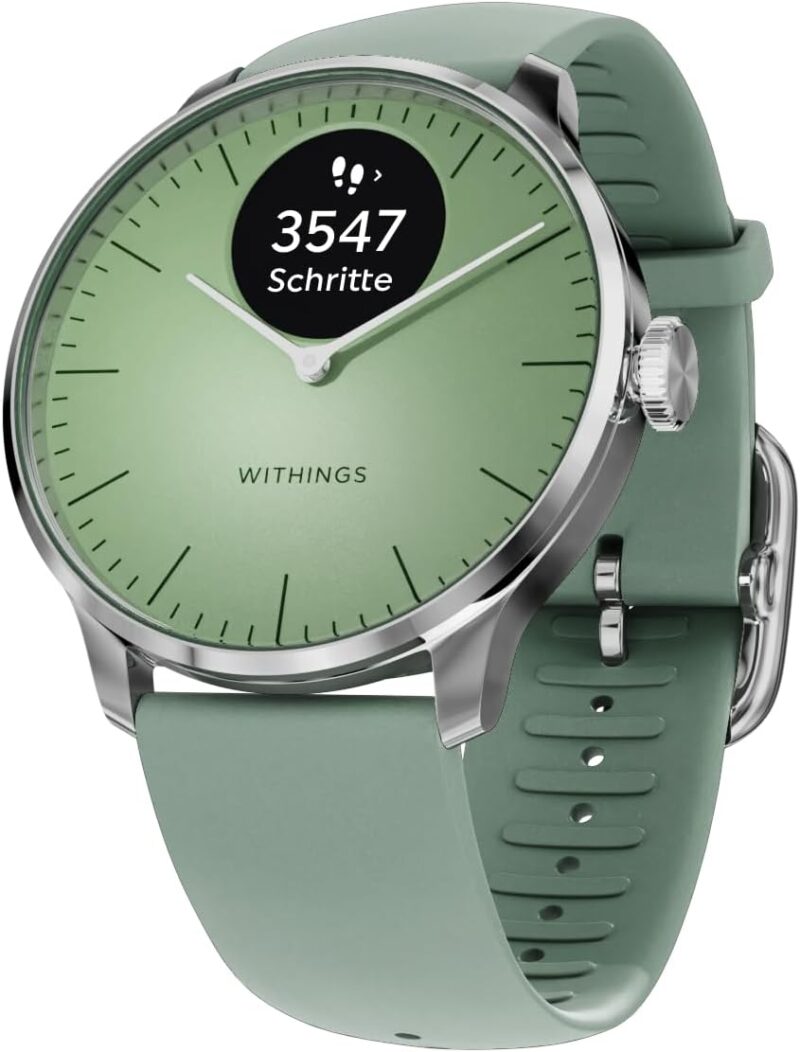 Смарт часовник Withings ScanWatch Light Hybrid Smart Watch Green