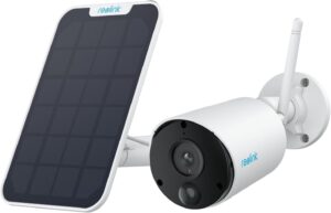 Соларна камера за видеонаблюдение Reolink Argus Eco 2K Outdoor Surveillance Camera White