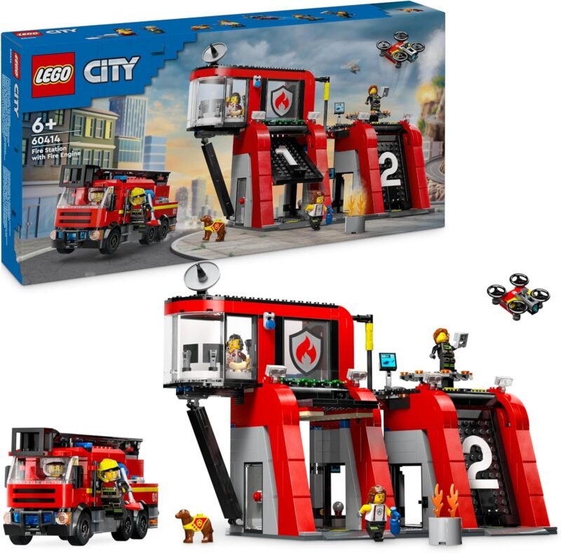 LEGO City Пожарна команда и пожарникарски камион (60414)