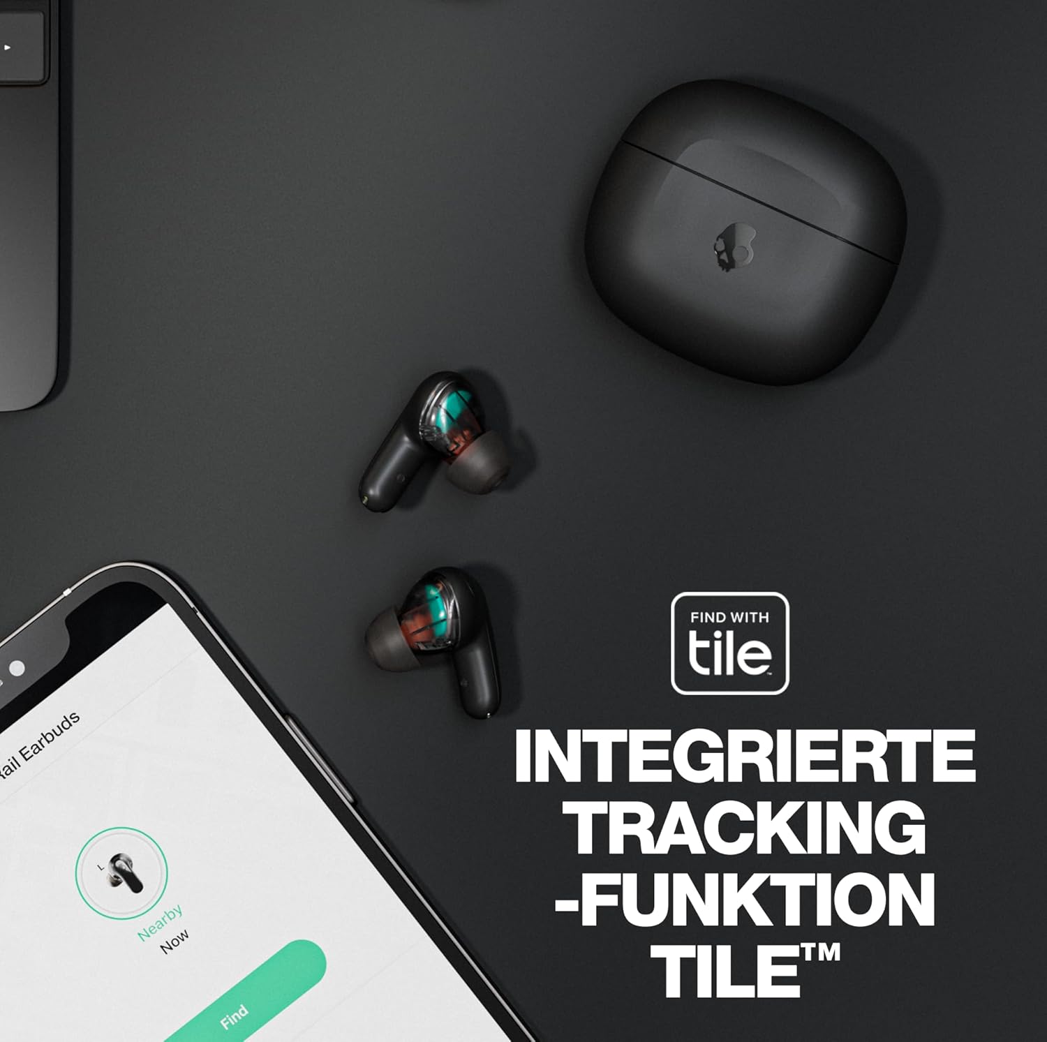 Безжични слушалки Skullcandy Rail In-Ear Wireless Headphones Black - Image 4