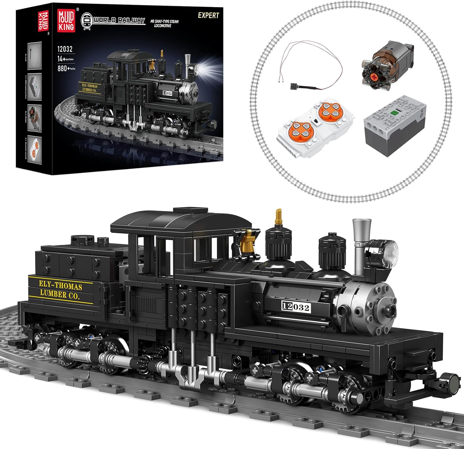 Конструктор Mould King Technic Shay-Type Steam Locomotive Дистанционно управление (12032)