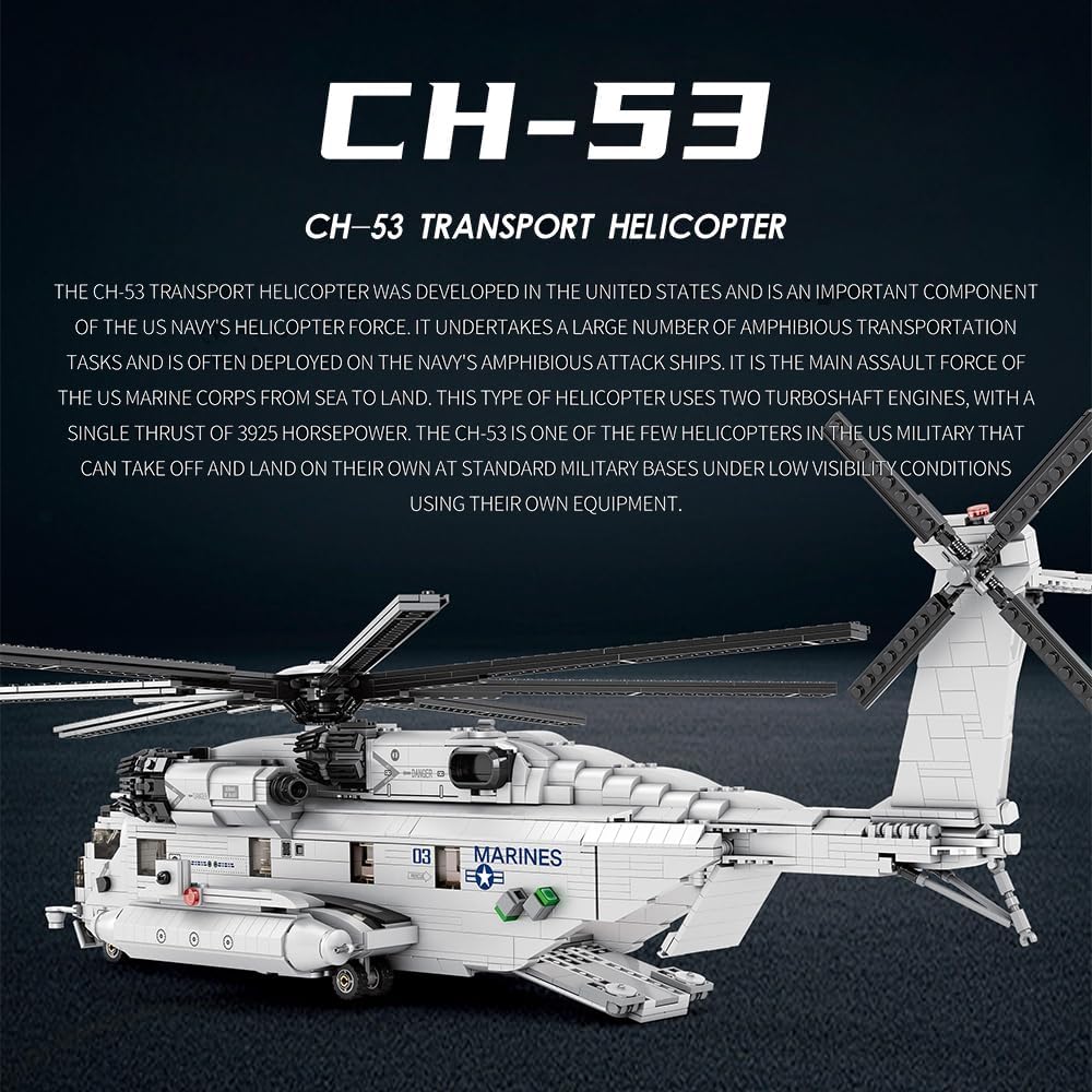 Конструктор Reobrix CH-53E Transport Helicopter (33037) - Image 3