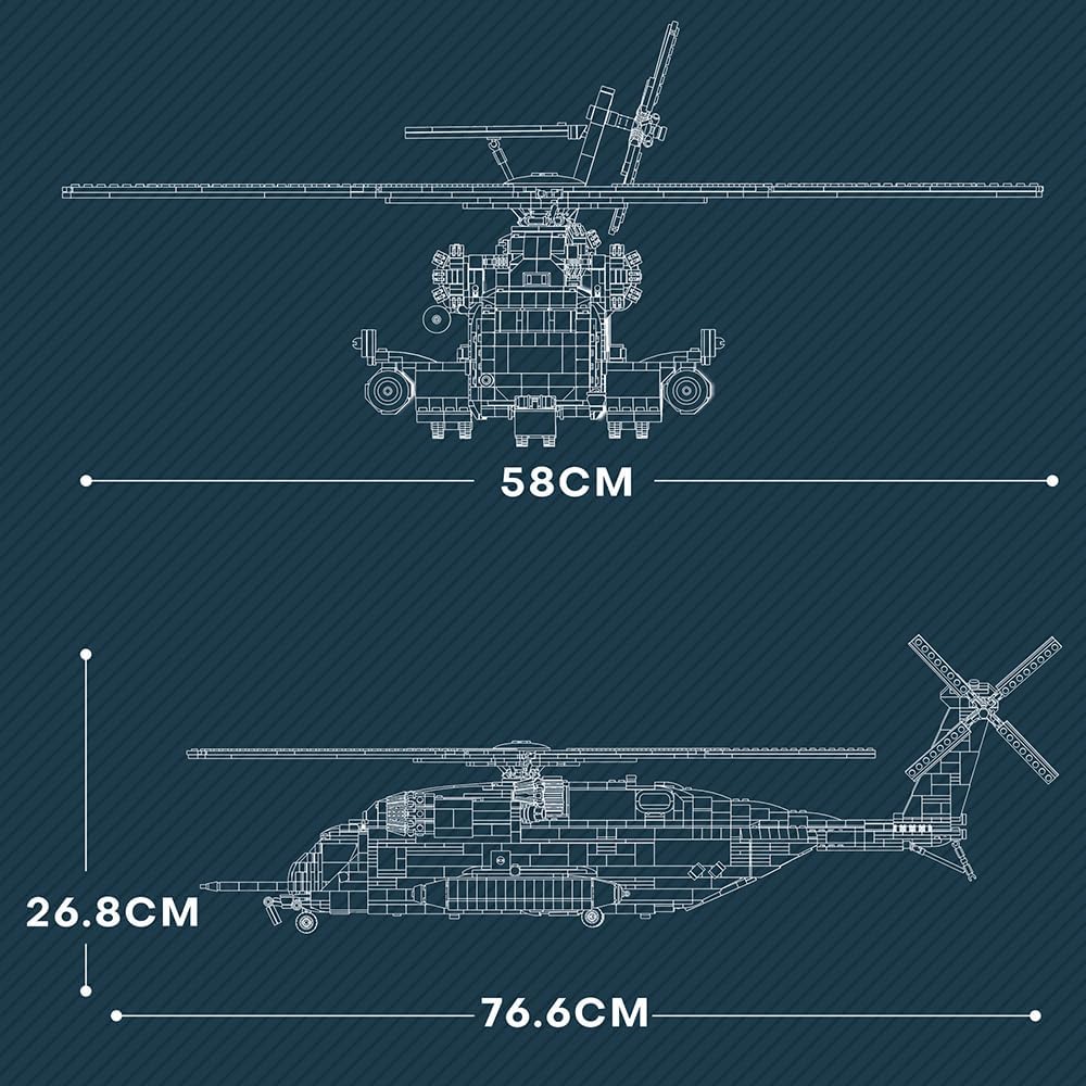 Конструктор Reobrix CH-53E Transport Helicopter (33037) - Image 7