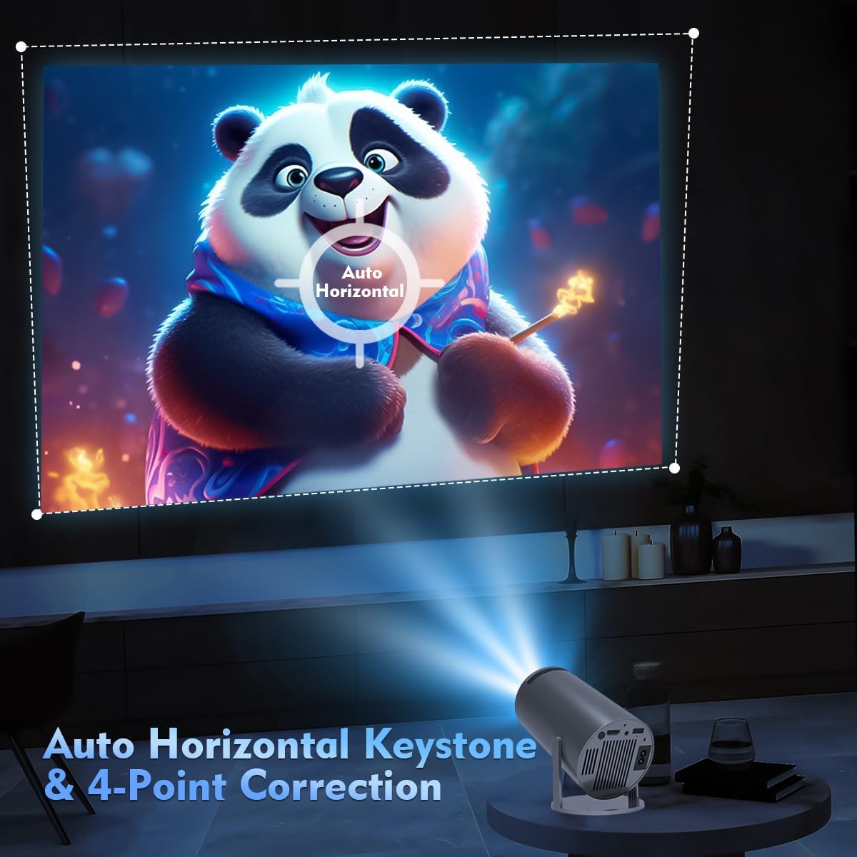 Мултимедиен проектор Magcubic HY300 Mini Projector HD WiFi-6 - Image 4
