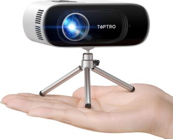 Мултимедиен проектор TOPTRO LED Mini Projector 15000 Lumens Full HD 1080P
