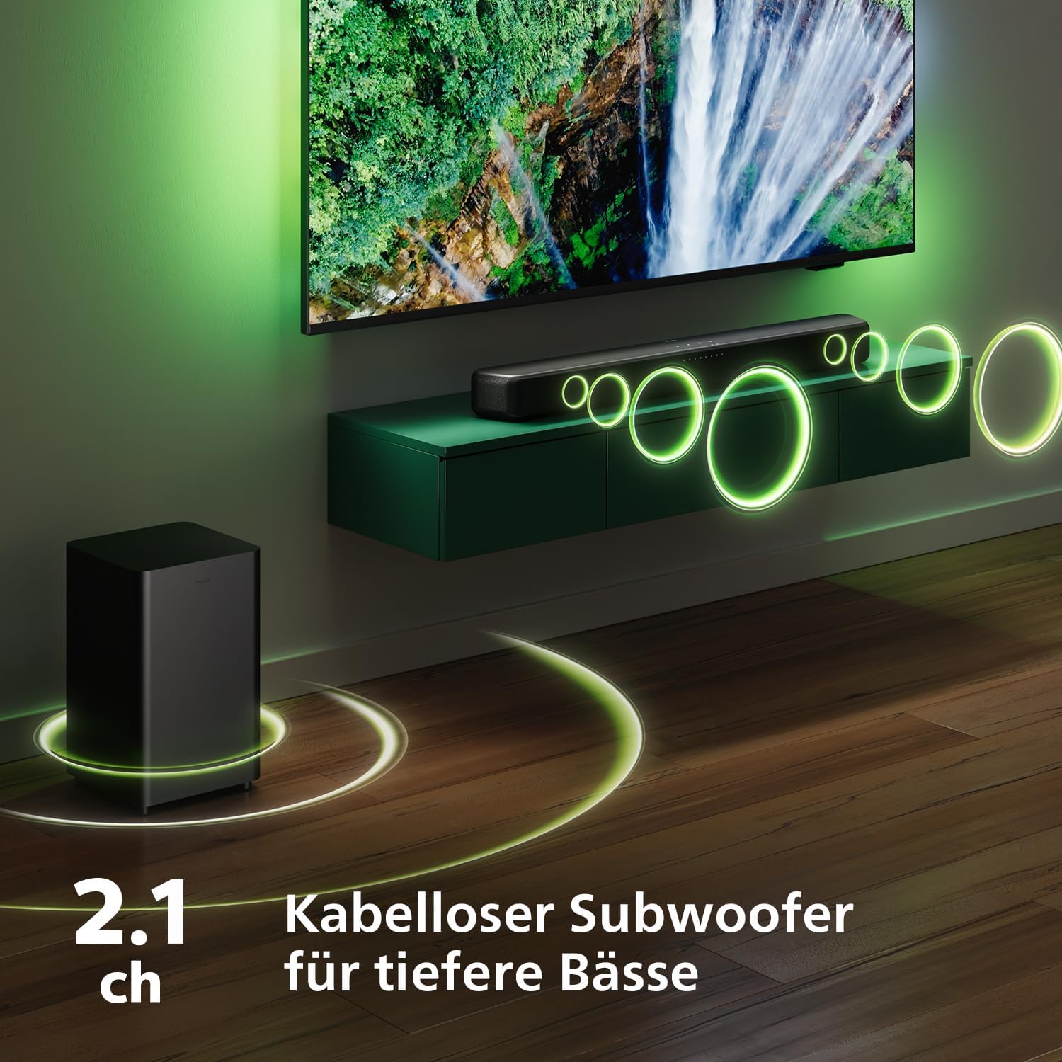 Саундбар за телевизор Philips TAB5309 2.1 Soundbar & Subwoofer - Image 3