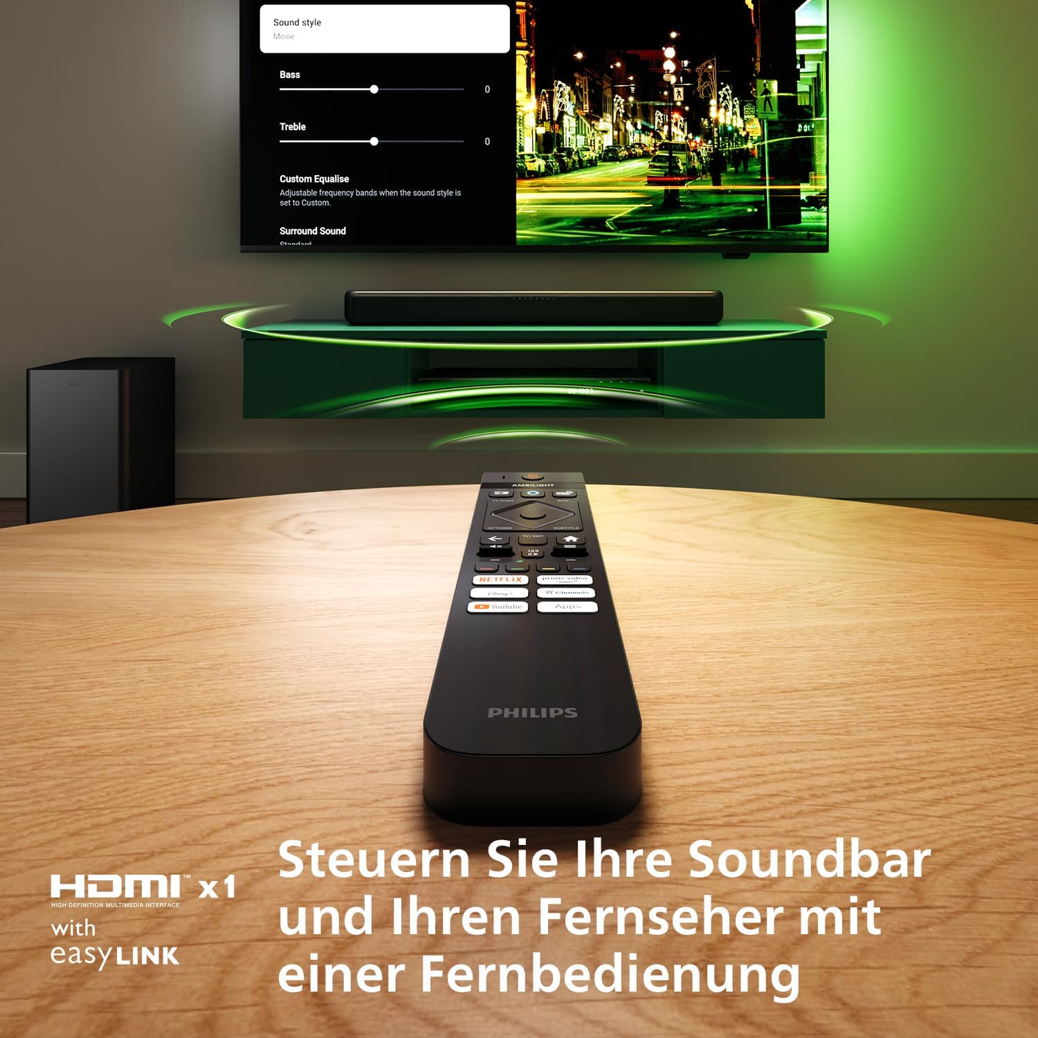 Саундбар за телевизор Philips TAB5309 2.1 Soundbar & Subwoofer - Image 5