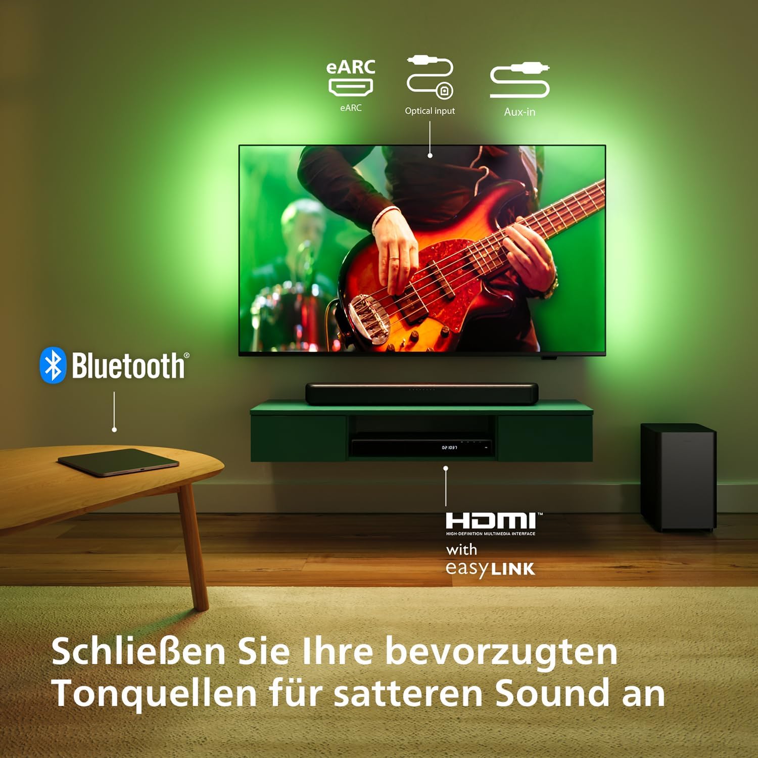 Саундбар за телевизор Philips TAB5309 2.1 Soundbar & Subwoofer - Image 6