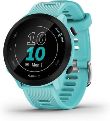 Смарт часовник Garmin Forerunner 55 GPS Running Watch 1.04 Inch Always-On Colour Display Blue