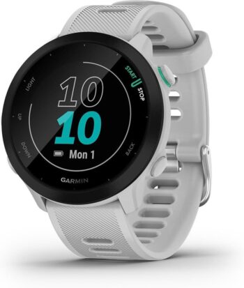 Смарт часовник Garmin Forerunner 55 GPS Running Watch 1.04 Inch Always-On Colour Display White