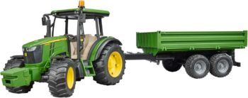 Bruder John Deere 5115M Играчка Трактор и ремарке
