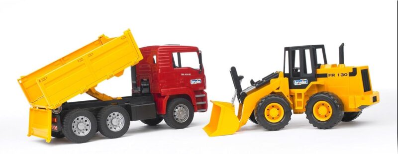 Bruder Играчки Строителен камион и товарач