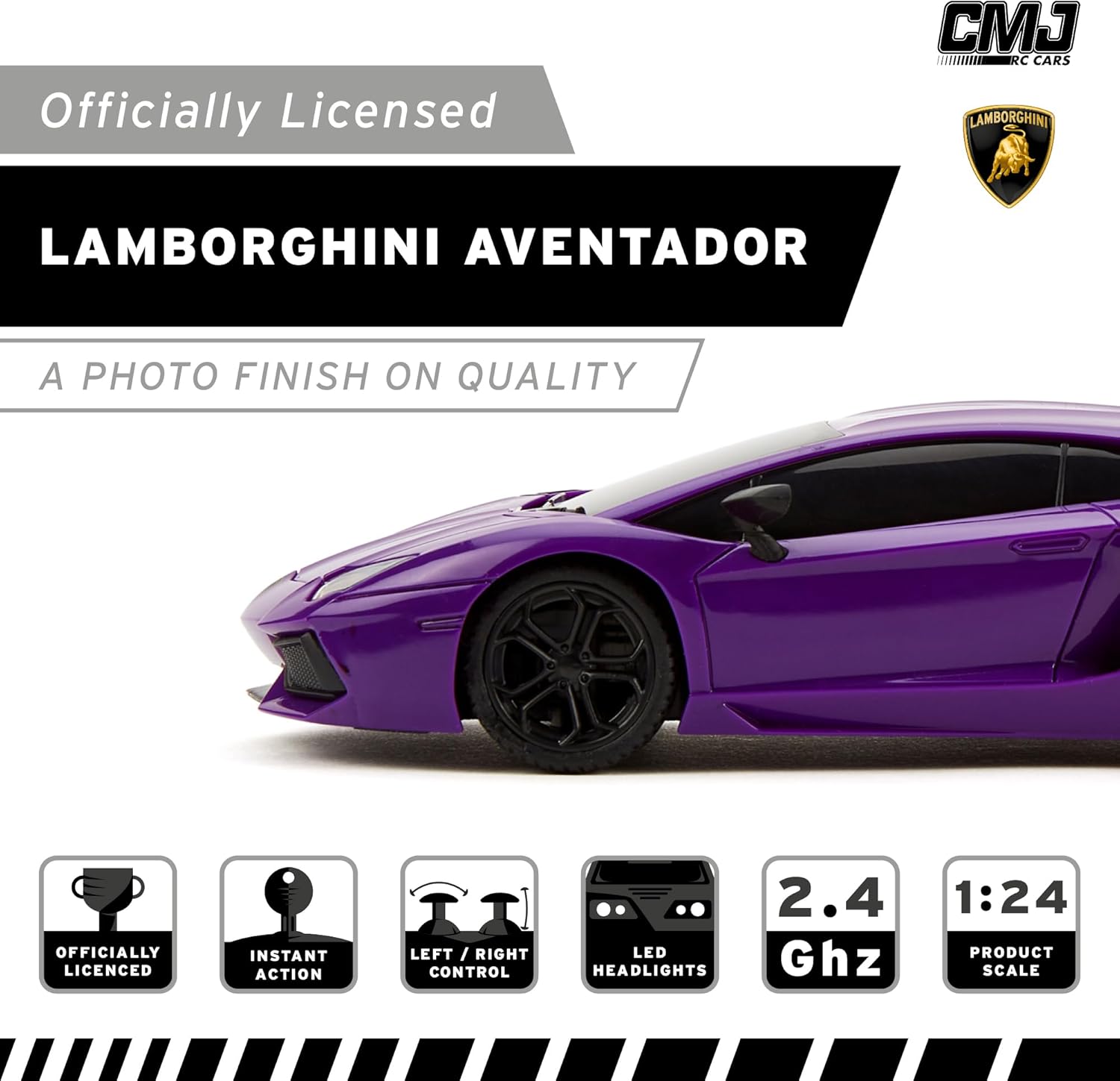 CMJ Lamborghini Aventador LP700-4 с дистанционно управление Purple - Image 6