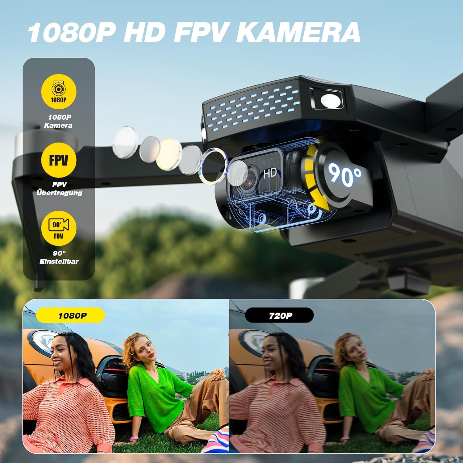 DEERC D20S Дрон с камера 1080P компактен и ултралек - Image 2