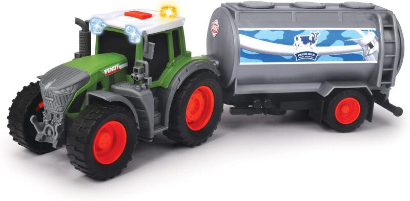 Dickie Toys Fendt Играчка Трактор с ремарке за мляко