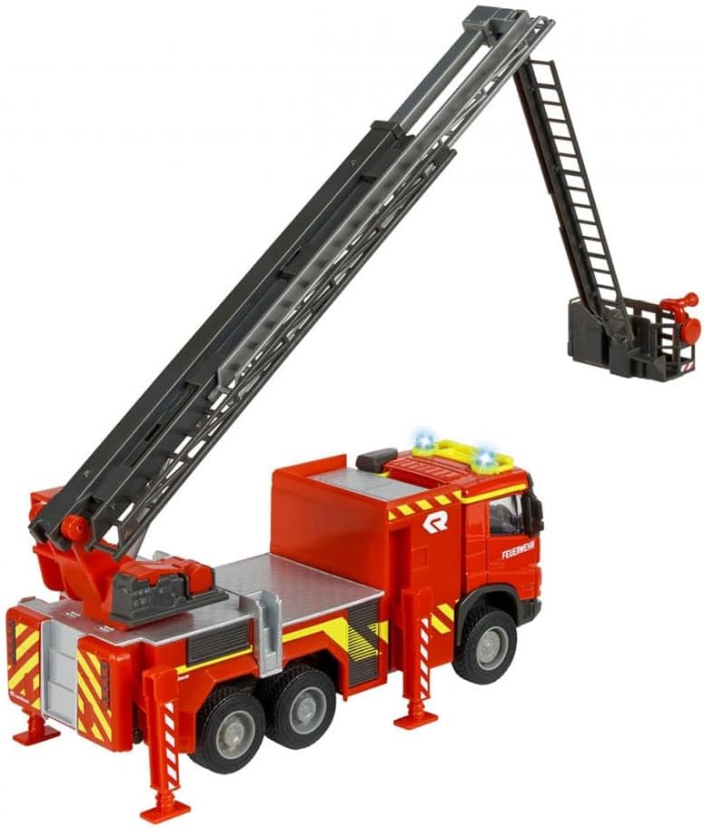 Majorette Volvo Пожарна кола с въртяща се стълба - Image 4