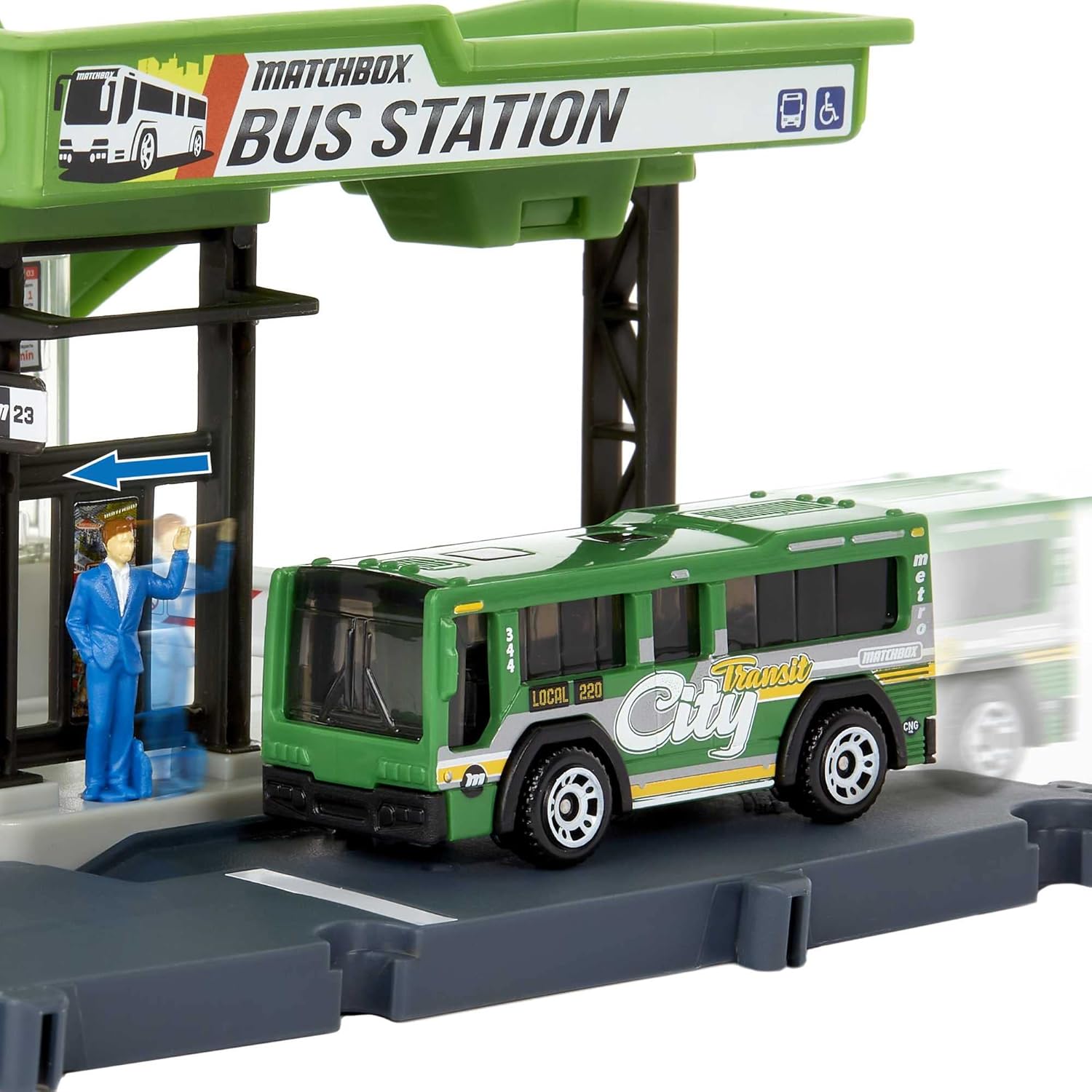 Matchbox HDL08 Комплект за игра Автогара - Image 3