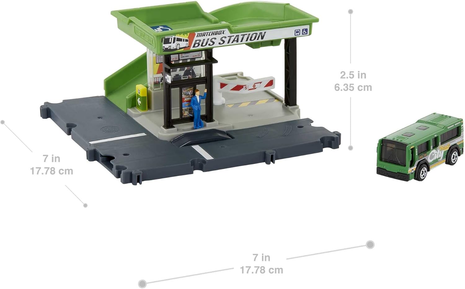 Matchbox HDL08 Комплект за игра Автогара - Image 6