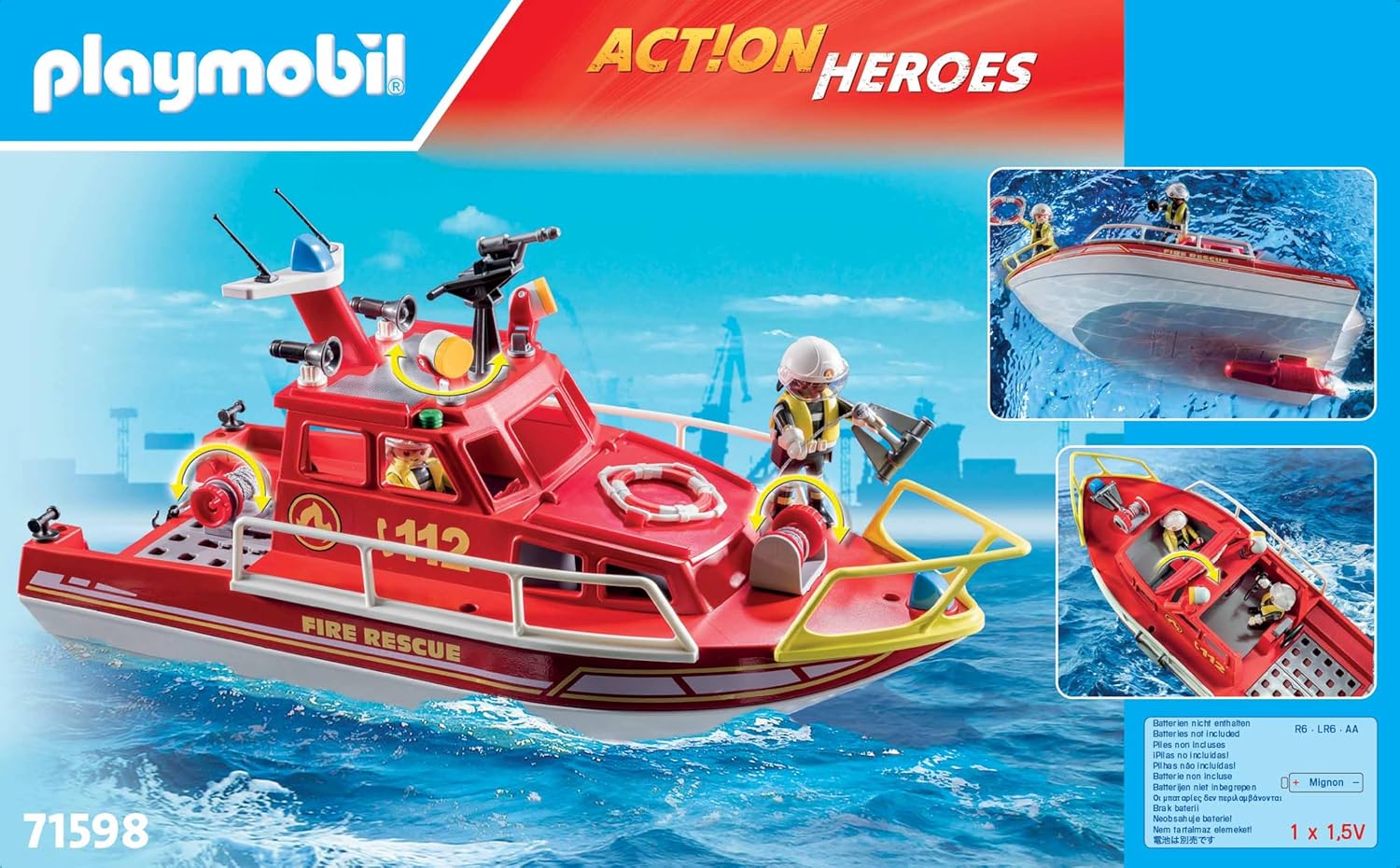 Playmobil Action Heroes Противопожарна лодка (71598) - Image 3