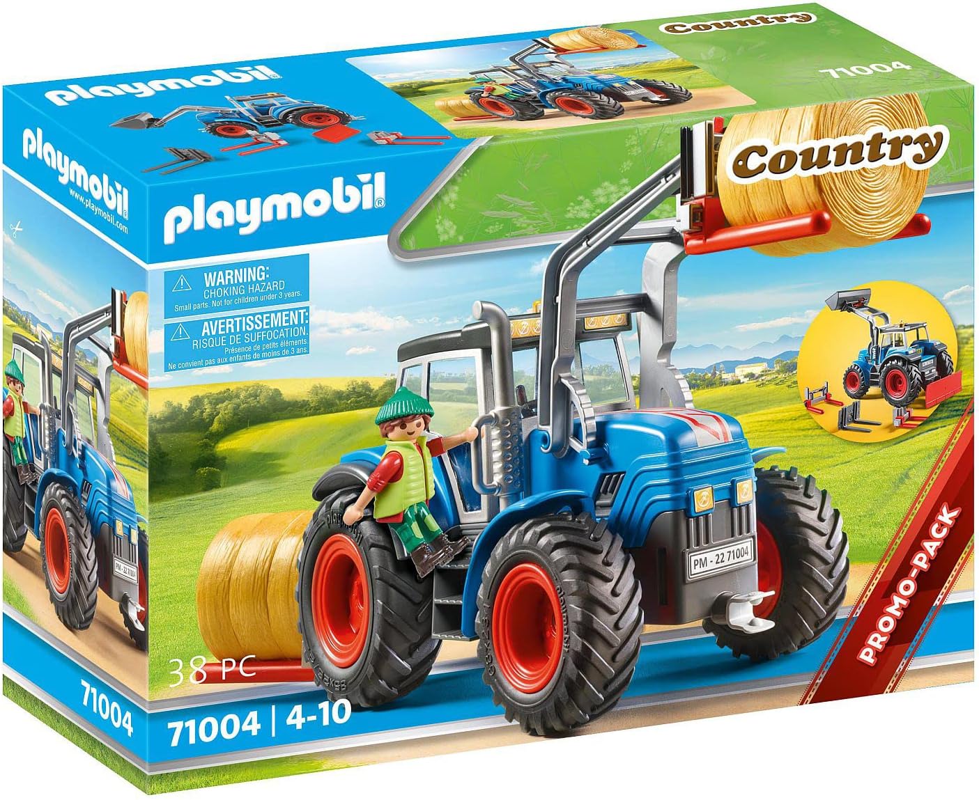 Playmobil Country Играчка Трактор с аксесоари и теглич (71004)
