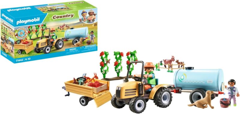 Playmobil Country Играчка Трактор с ремарке и цистерна за вода (71442)