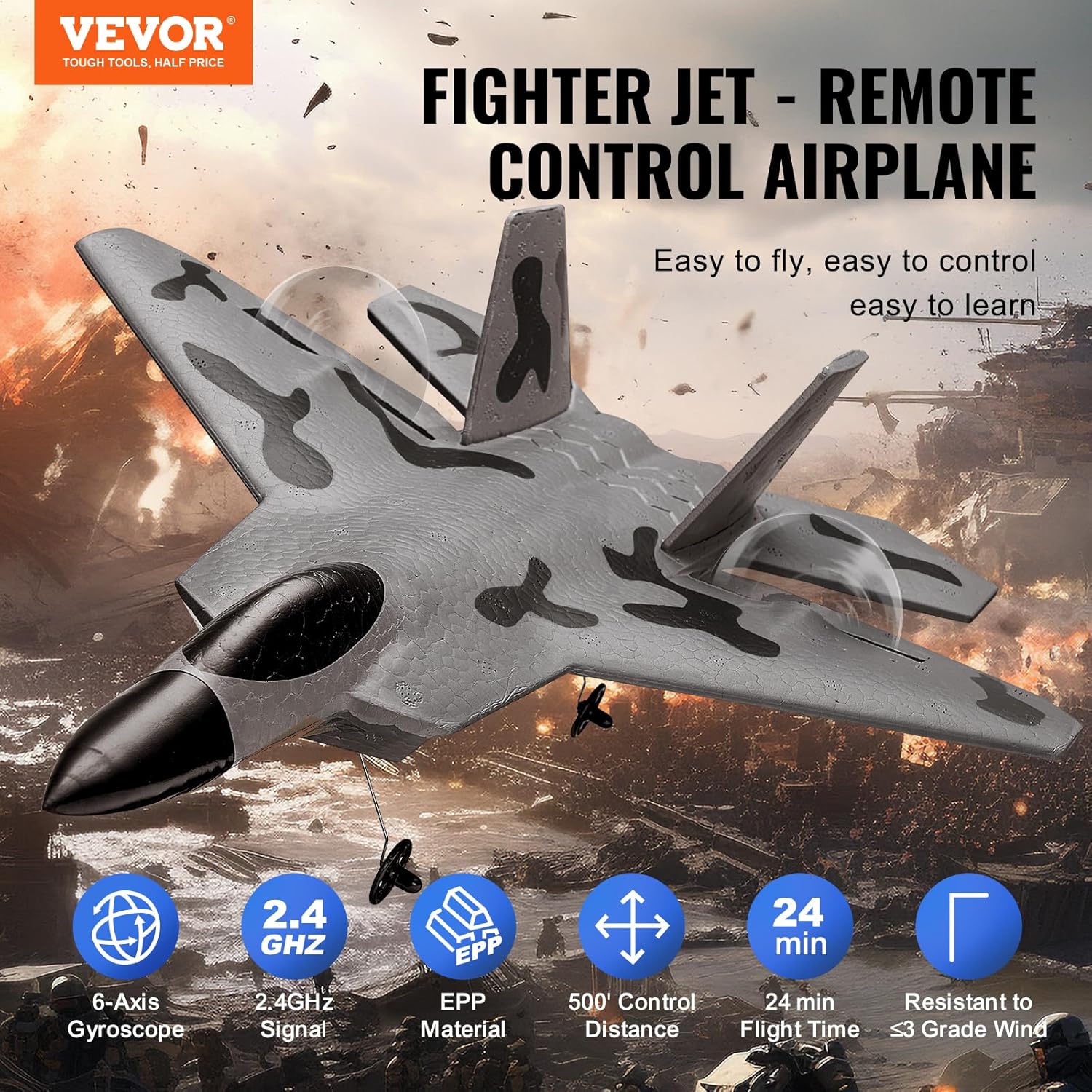 VEVOR Самолет Raptor с дистанционно управление - Image 2