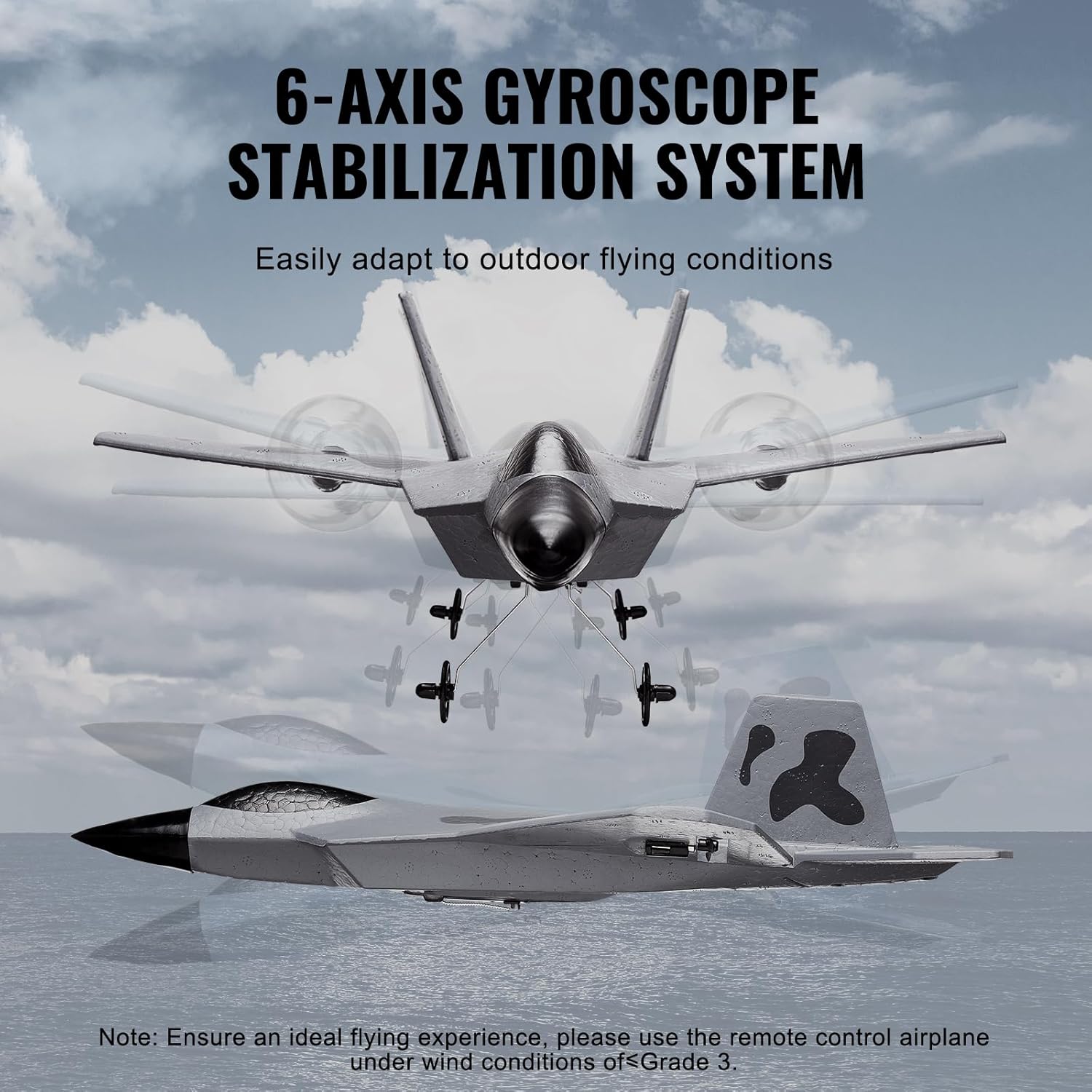 VEVOR Самолет Raptor с дистанционно управление - Image 3