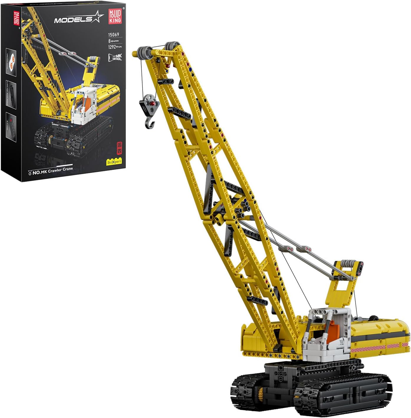 Конструктор Mould King Technic Верижен кран с дистанционно управление (15069)