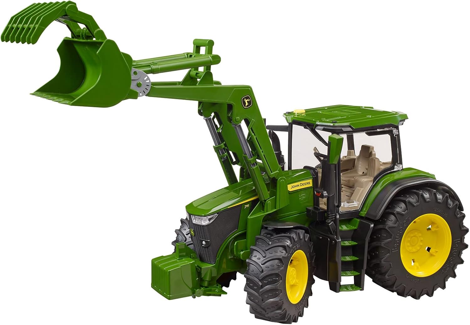 Bruder John Deere 7R 350 Играчка Трактор с Челен товарач - Image 4