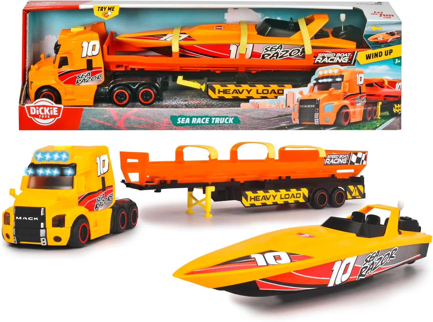 Dickie Toys Камион с ремарке и лодка - Image 6