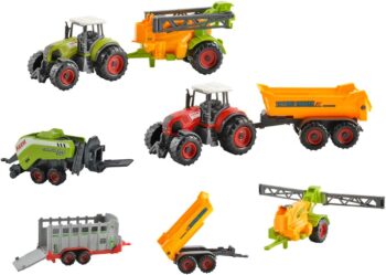 ISO TRADE Комплект играчки от 6 селскостопански машини