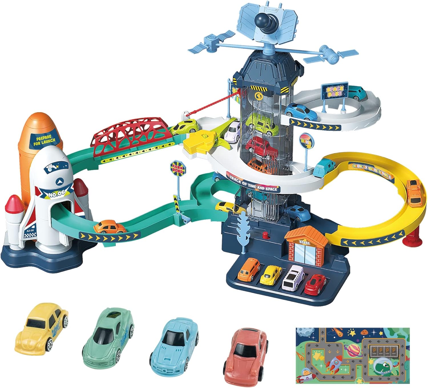 RedCrab Автомобилна състезателна писта за деца Космос