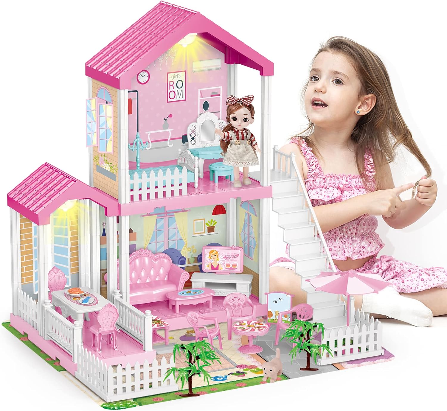 deAO Къща за кукли с Кукла