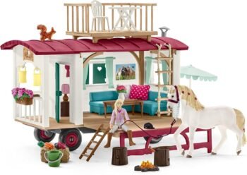 schleich Комплект за игра Конен клуб Каравана (42593)