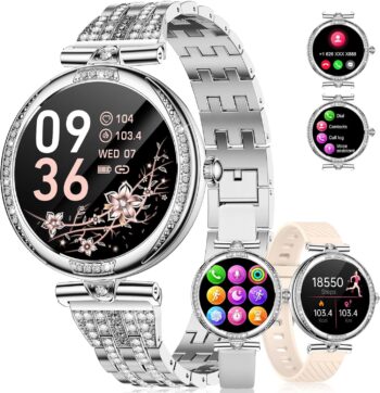 Дамски смарт часовник LIGE Smart Watch 1,19 AMOLED Silver
