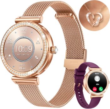 Дамски смарт часовник NONGAMX Smart Watch 1,27 Gold