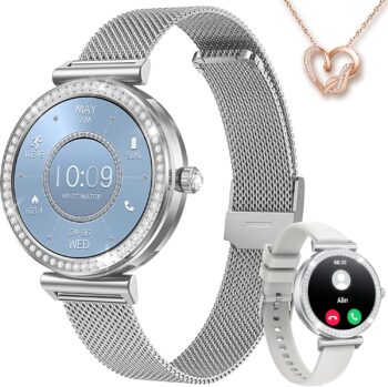 Дамски смарт часовник NONGAMX Smart Watch 1,27 Silver