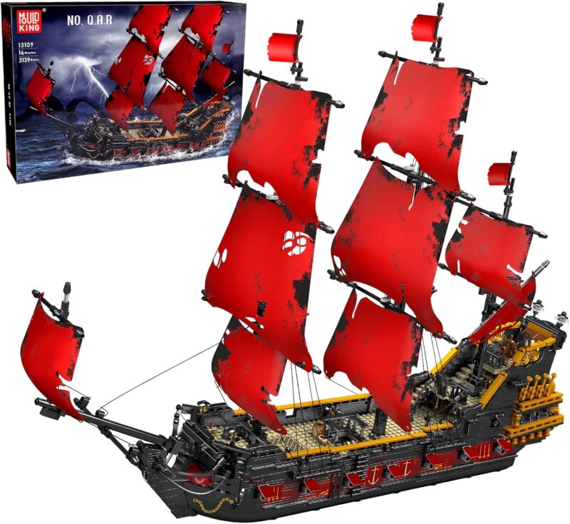 Конструктор Mould King Technic Кораб Отмъщението на кралица Анна (13109)